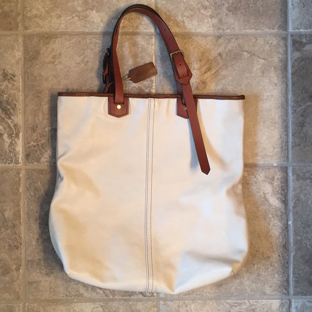 Coach leather tote